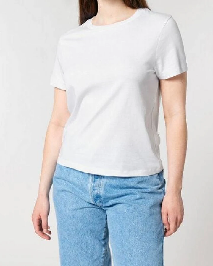 FAIRTICKEN BASICS Damen Basic Rundhals T-Shirt aus 100% Bio-Baumwolle