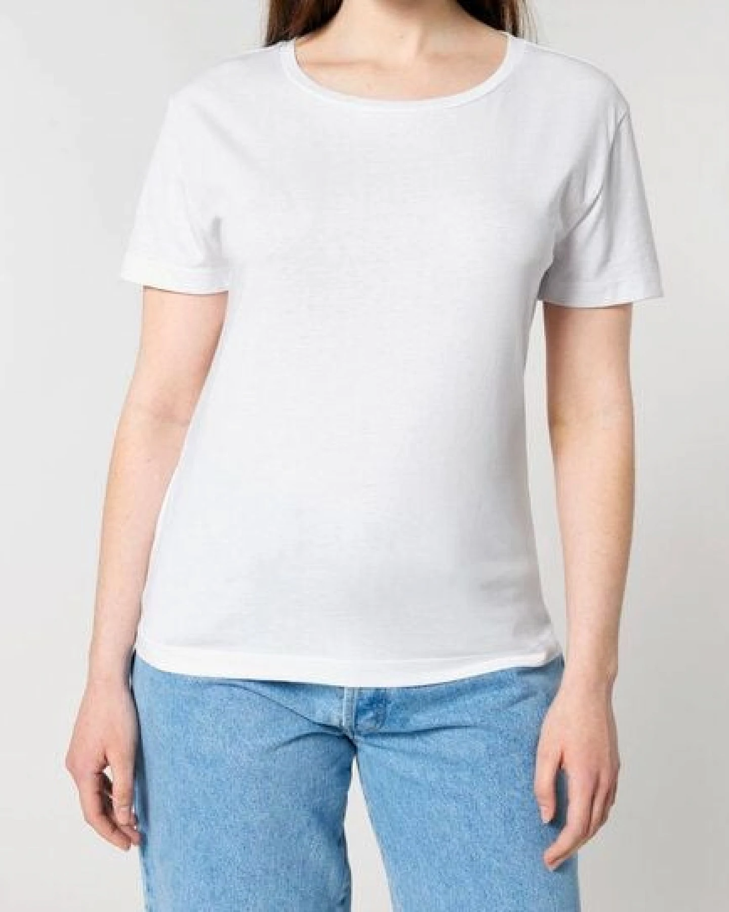 FAIRTICKEN BASICS Damen Basic Rundhals T-Shirt aus 100% Bio-Baumwolle – Ansicht 4
