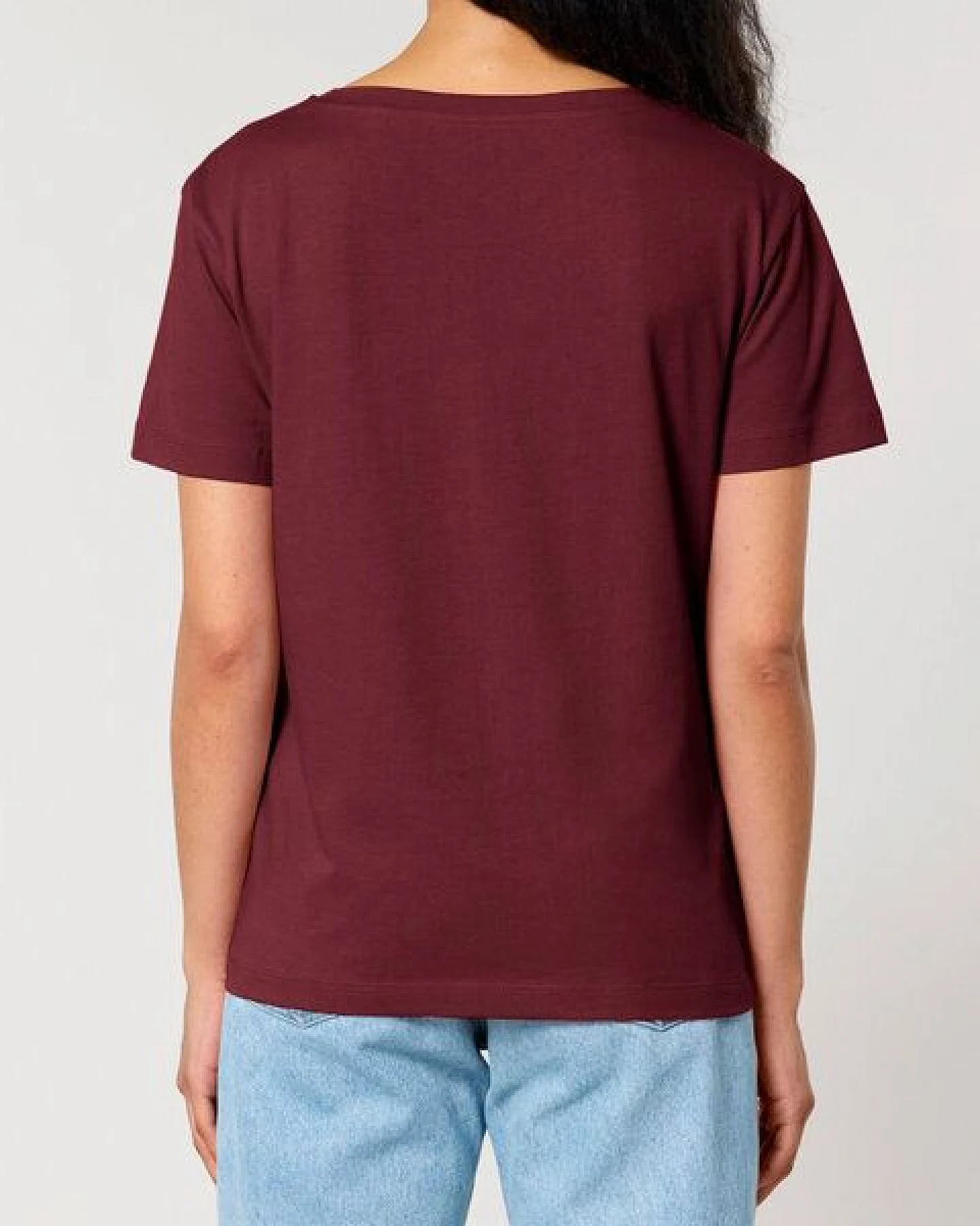 FAIRTICKEN BASICS Damen Basic Rundhals T-Shirt aus 100% Bio-Baumwolle – Ansicht 2