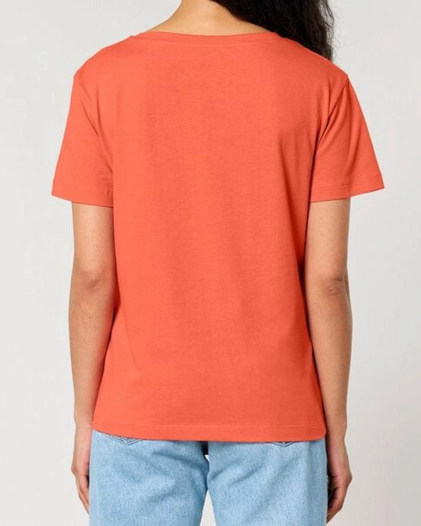 FAIRTICKEN BASICS Damen Basic Rundhals T-Shirt aus 100% Bio-Baumwolle – Ansicht 2