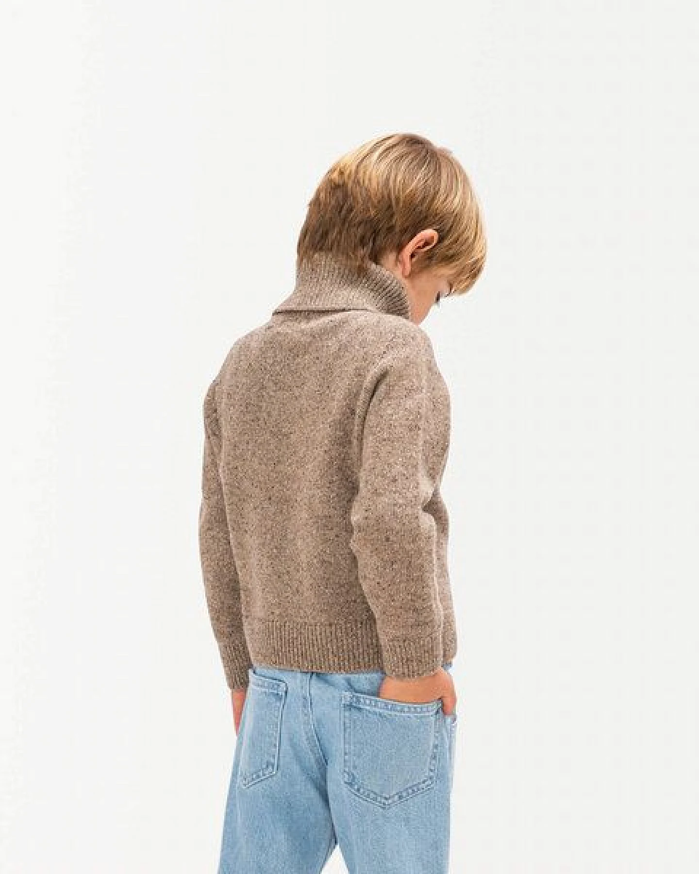 Matona Klassischer Rollkragenpullover für Kinder aus recycelter Wolle / Turtleneck Sweater – Ansicht 2