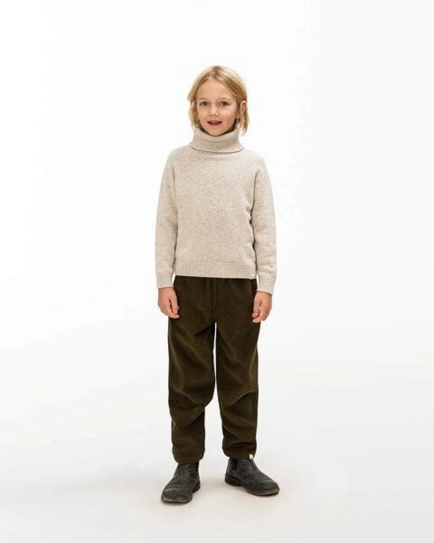 Matona Klassischer Rollkragenpullover für Kinder aus recycelter Wolle / Turtleneck Sweater – Ansicht 2