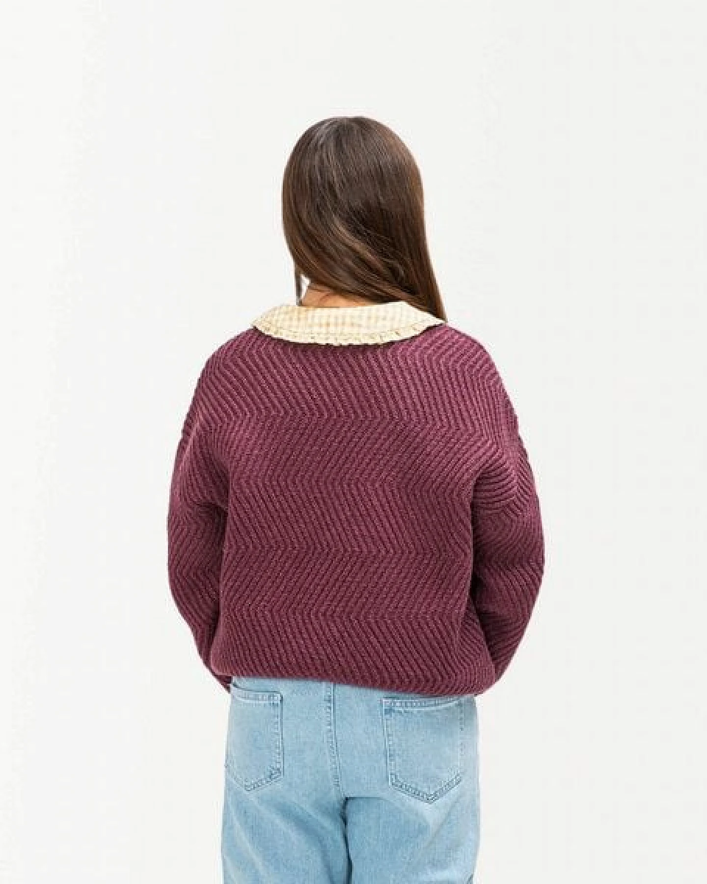 Matona Gestrickter Wollpullover für Kinder / Round Neck Sweater – Ansicht 2