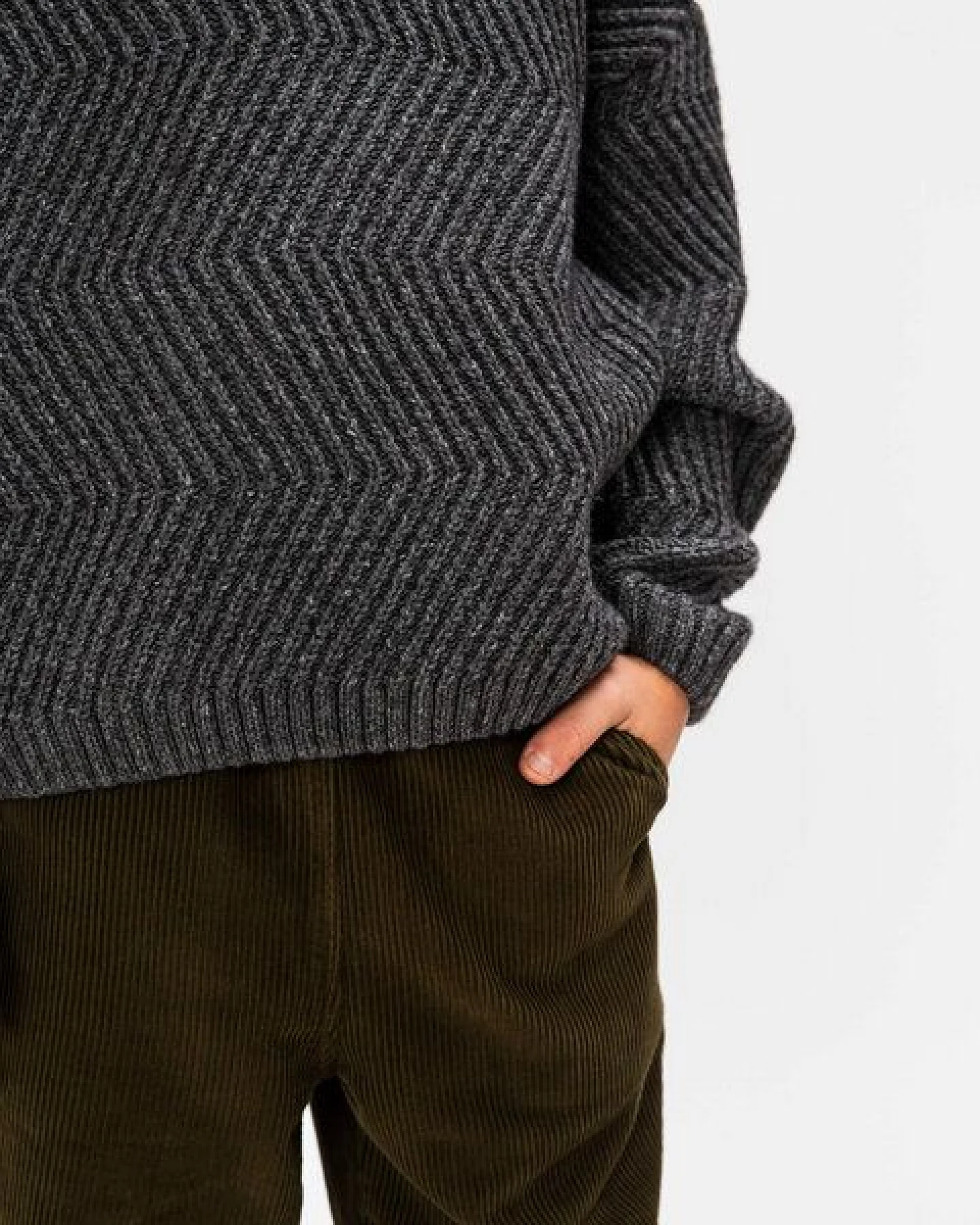 Matona Gestrickter Wollpullover für Kinder / Round Neck Sweater – Ansicht 3