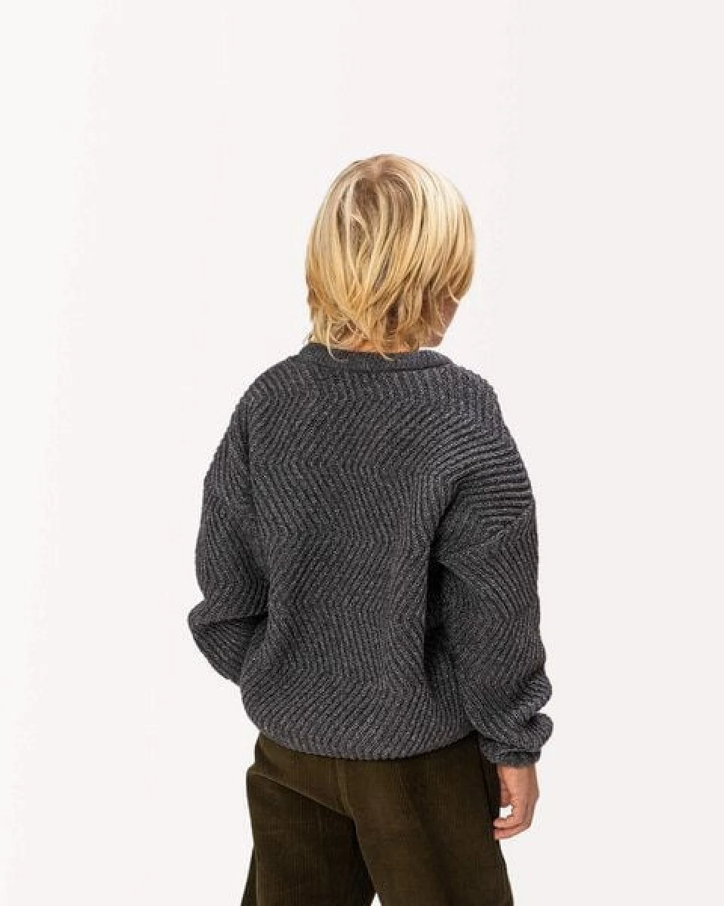 Matona Gestrickter Wollpullover für Kinder / Round Neck Sweater – Ansicht 2