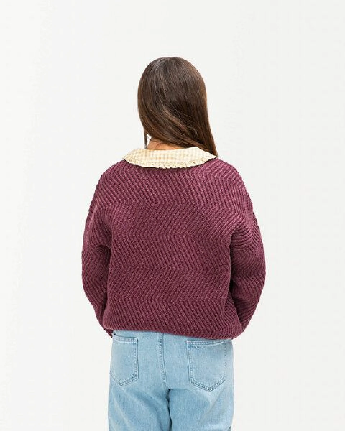 Matona Gestrickter Wollpullover für Kinder / Round Neck Sweater – Ansicht 2