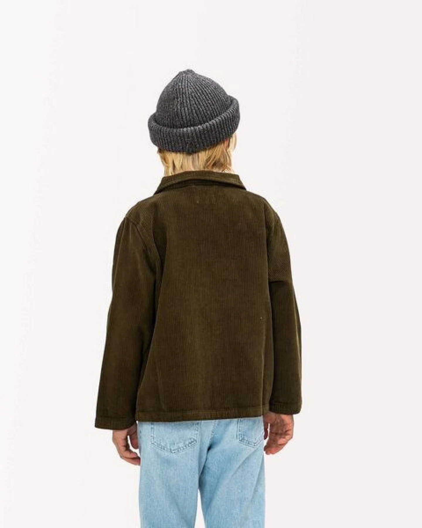 Matona Kastig geschnittenes Hemd aus Cord für Kinder / Boxy Corduroy Jacket – Ansicht 2