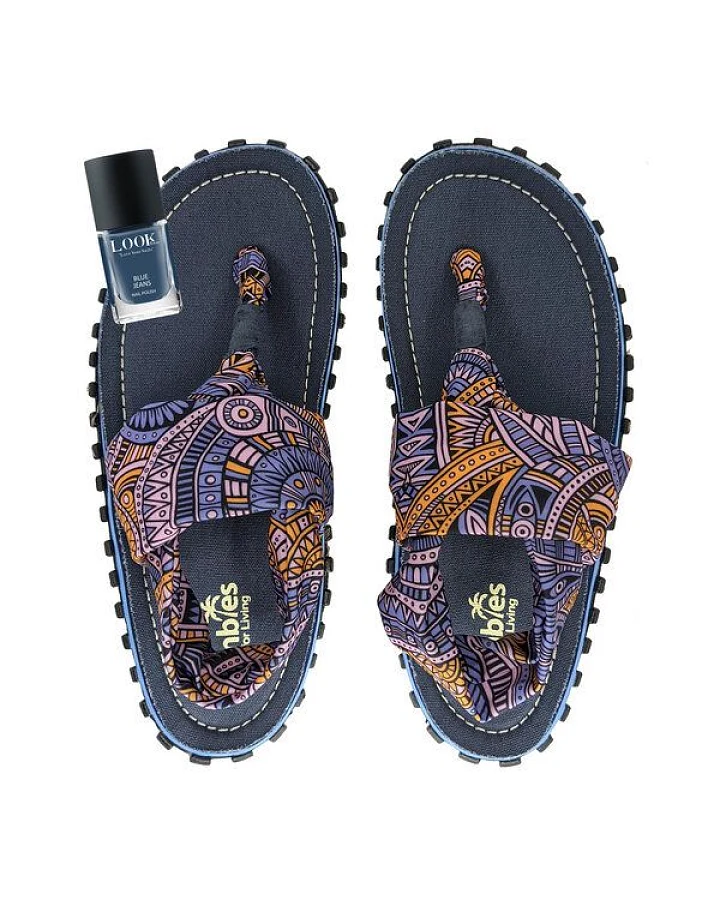 GUMBIES Set - Nachhaltige Zehensandalen mit veganem Nagellack