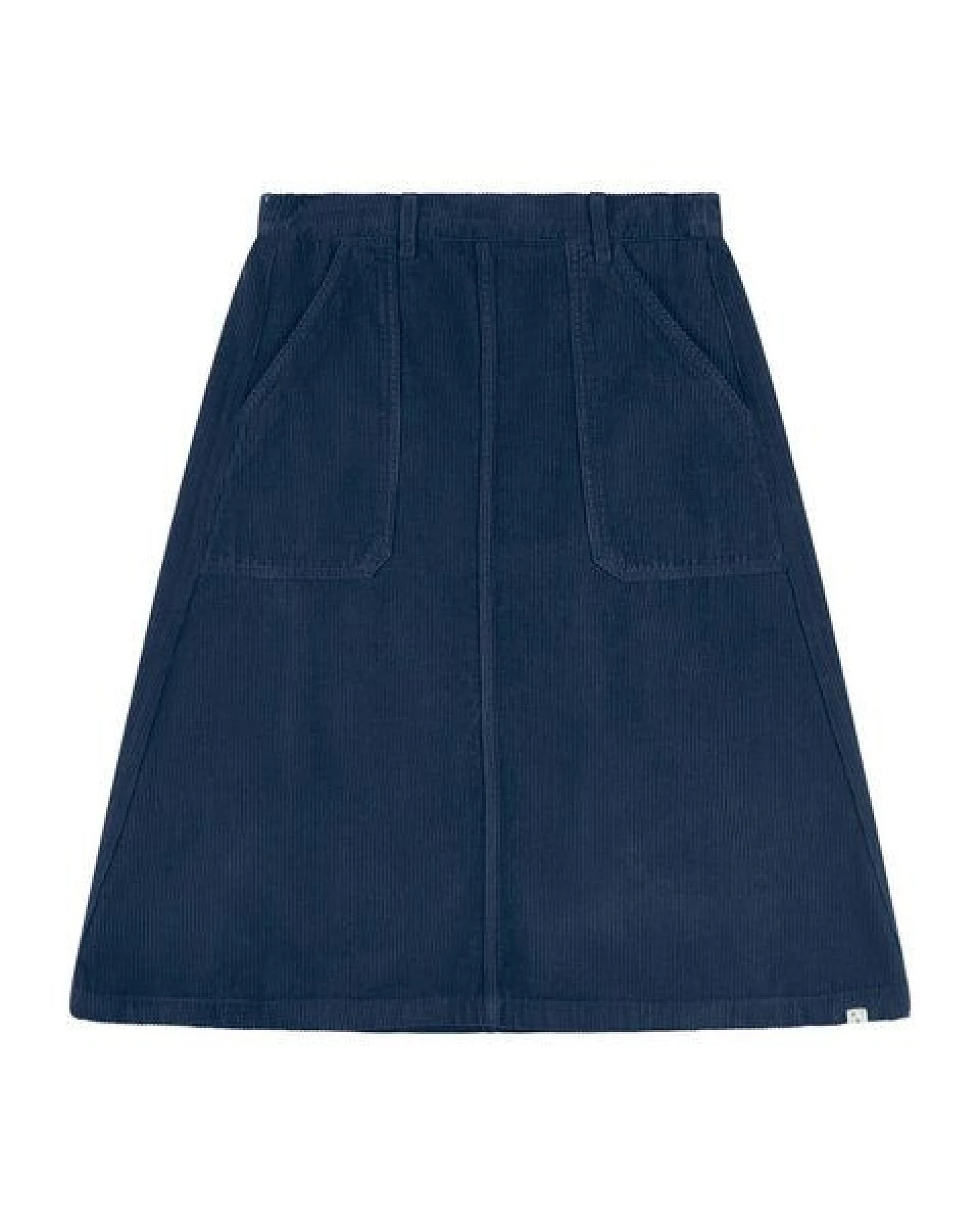Matona Ausgestellter Midi-Rock für Frauen aus 100% Baumwollcord / Flared Corduroy Skirt – Ansicht 2