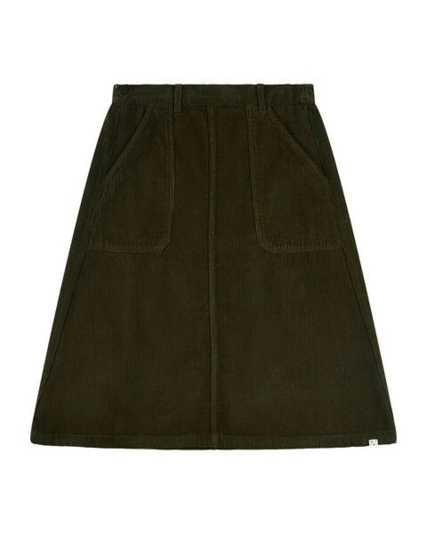 Matona Ausgestellter Midi-Rock für Frauen aus 100% Baumwollcord / Flared Corduroy Skirt – Ansicht 4