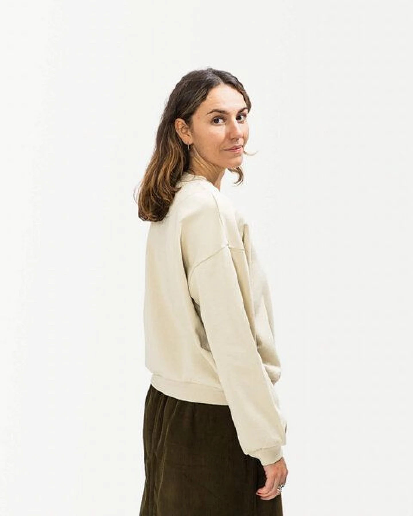 Matona Zeitloses Sweatshirt für Frauen aus Bio-Baumwolle / Light Sweatshirt – Ansicht 2