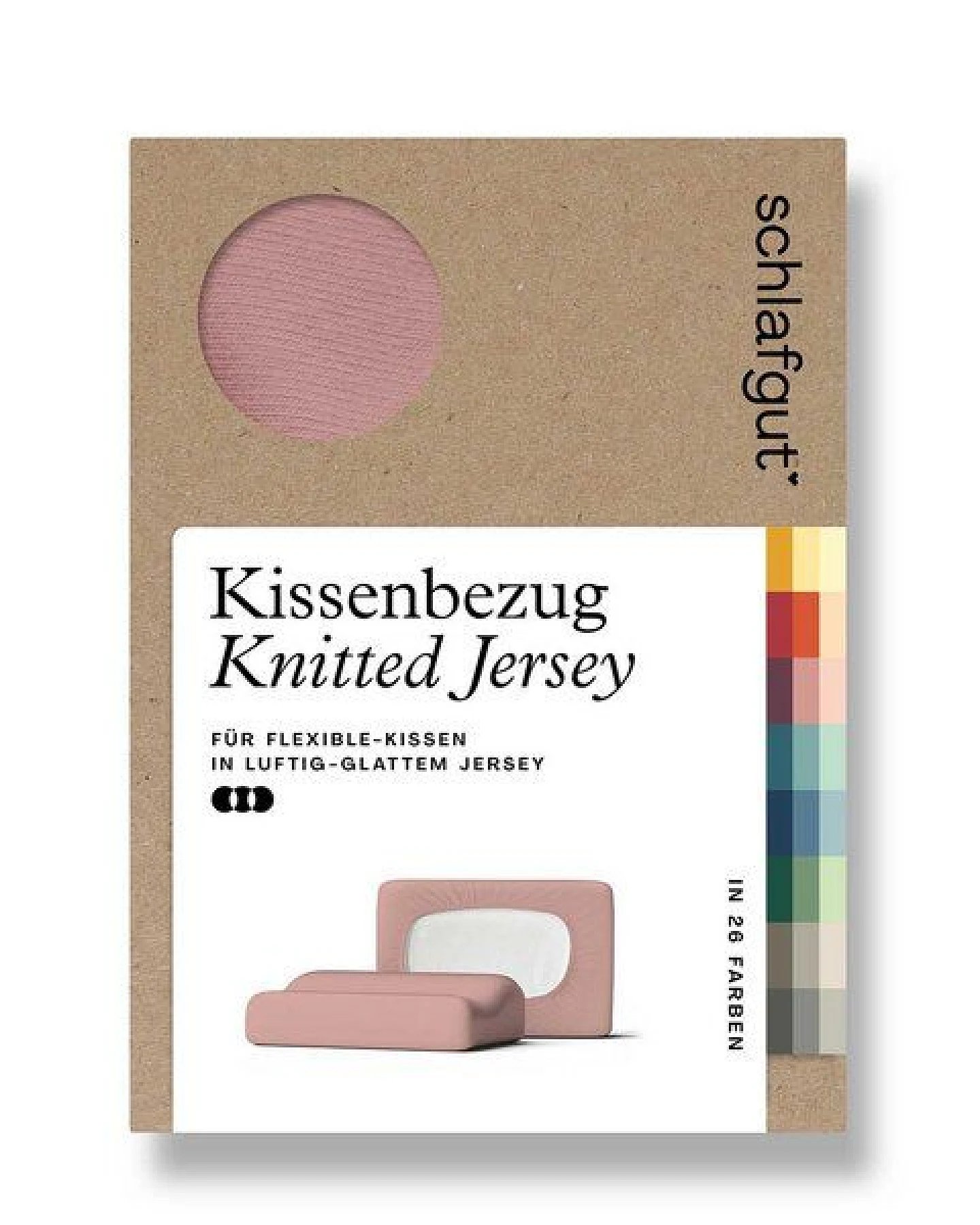 Schlafgut Nacken-/Gesundheitskissenbezug Knitted Jersey flexible - 95% Biobaumwolle, 5% Elasthan - uni – Ansicht 3
