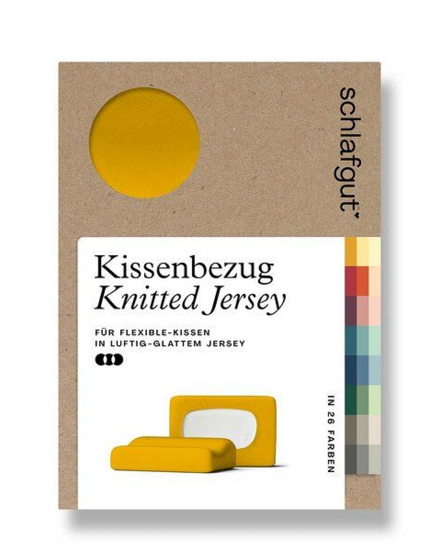 Schlafgut Nacken-/Gesundheitskissenbezug Knitted Jersey flexible - 95% Biobaumwolle, 5% Elasthan - uni – Ansicht 4