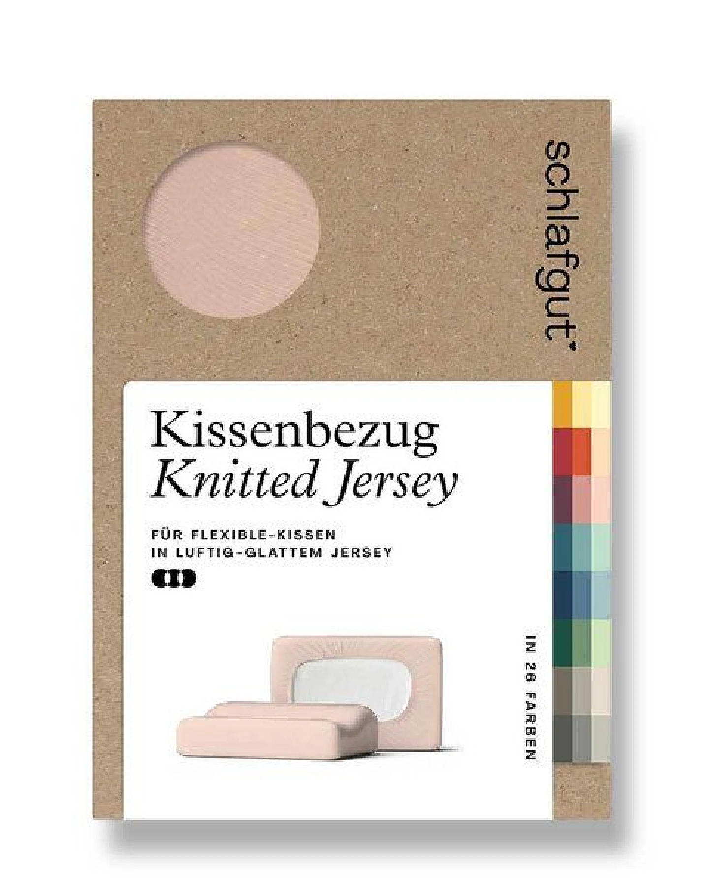 Schlafgut Nacken-/Gesundheitskissenbezug Knitted Jersey flexible - 95% Biobaumwolle, 5% Elasthan - uni – Ansicht 4