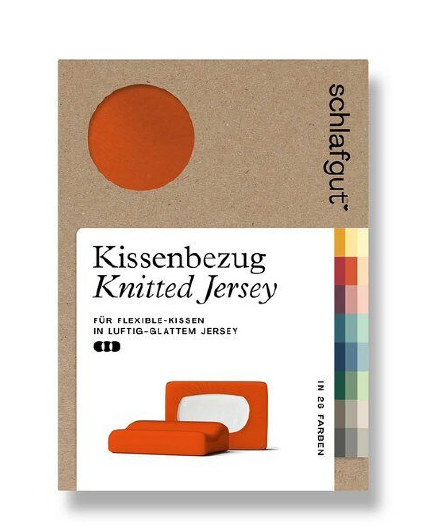 Schlafgut Nacken-/Gesundheitskissenbezug Knitted Jersey flexible - 95% Biobaumwolle, 5% Elasthan - uni – Ansicht 3