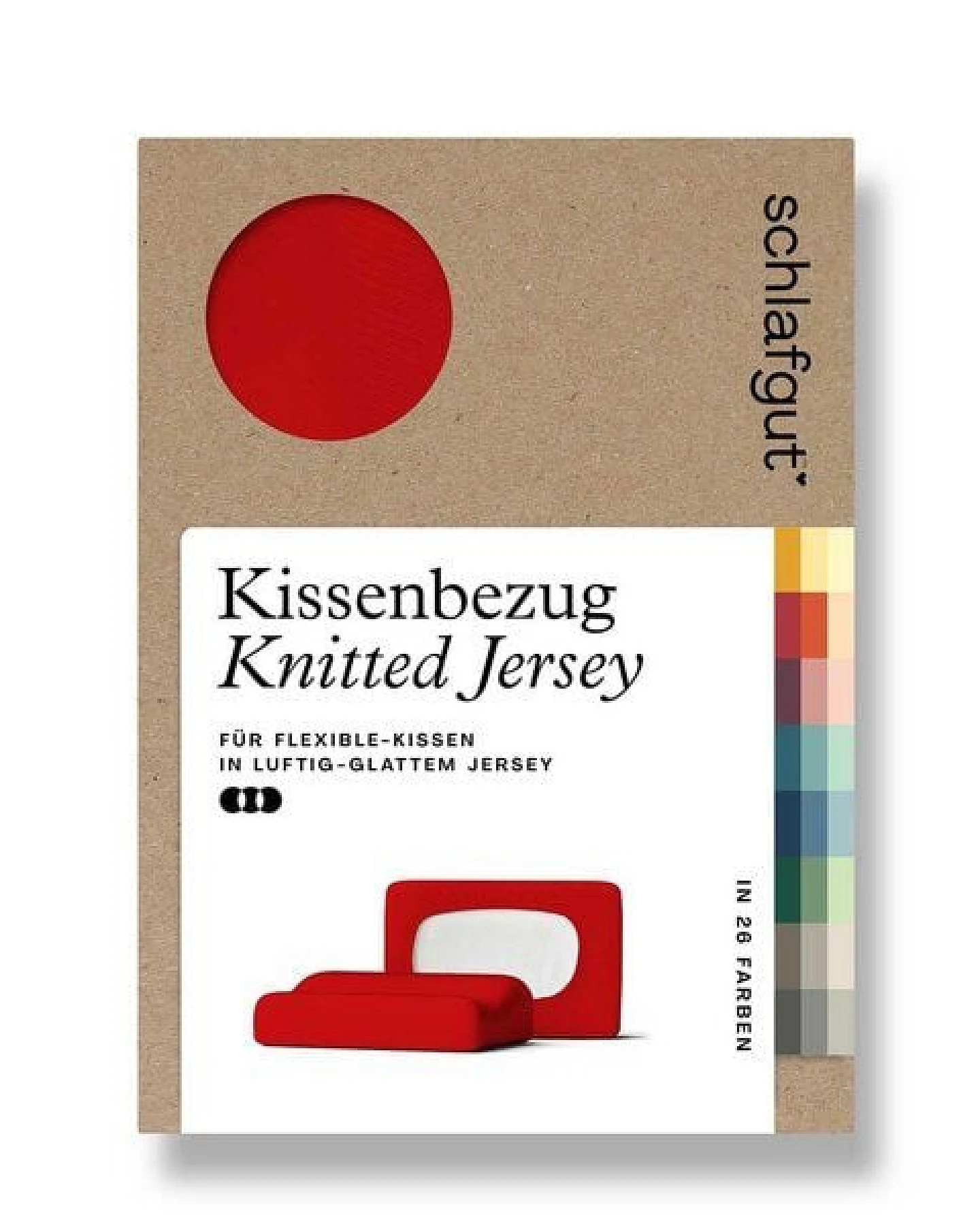 Schlafgut Nacken-/Gesundheitskissenbezug Knitted Jersey flexible - 95% Biobaumwolle, 5% Elasthan - uni – Ansicht 4