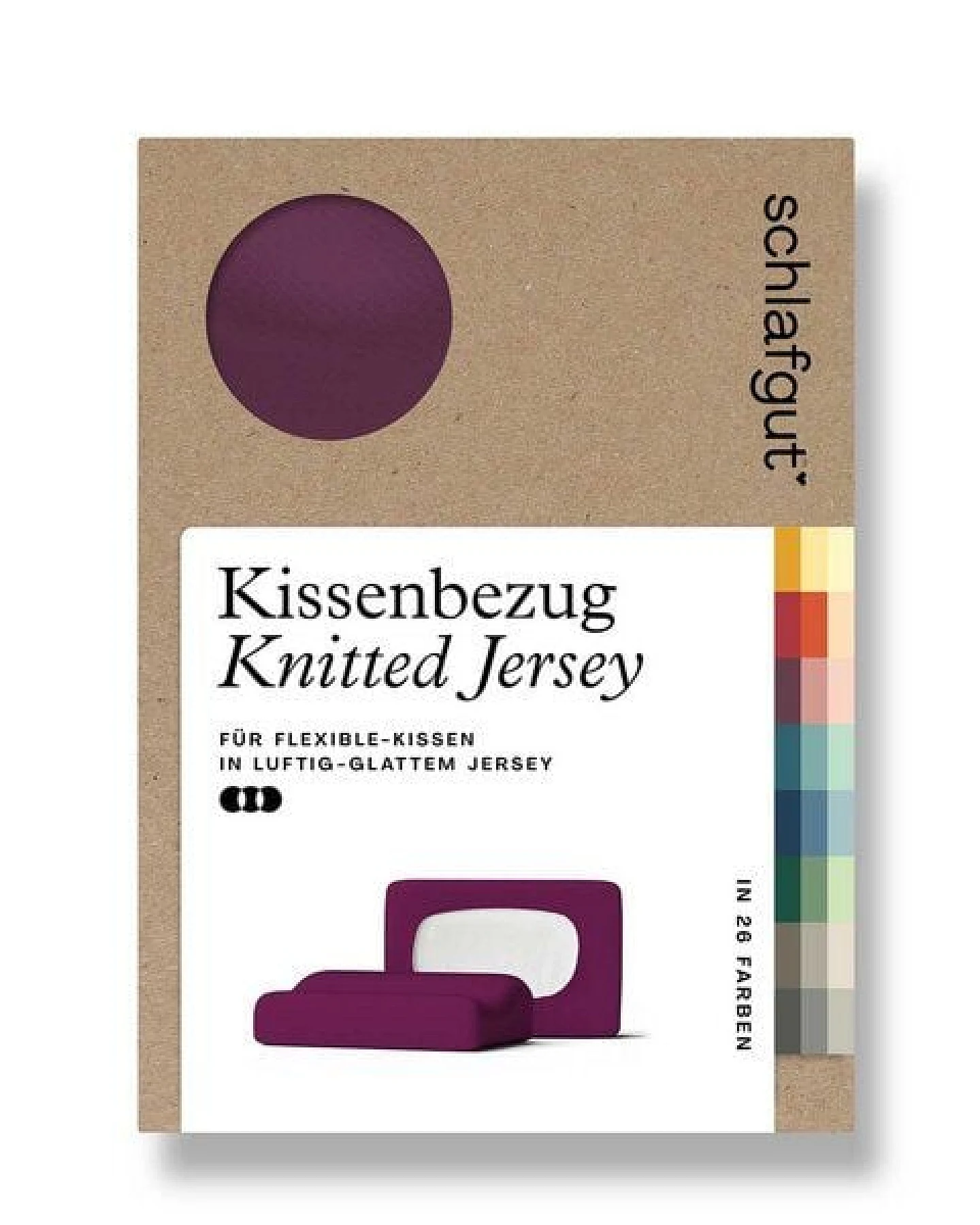 Schlafgut Nacken-/Gesundheitskissenbezug Knitted Jersey flexible - 95% Biobaumwolle, 5% Elasthan - uni – Ansicht 4