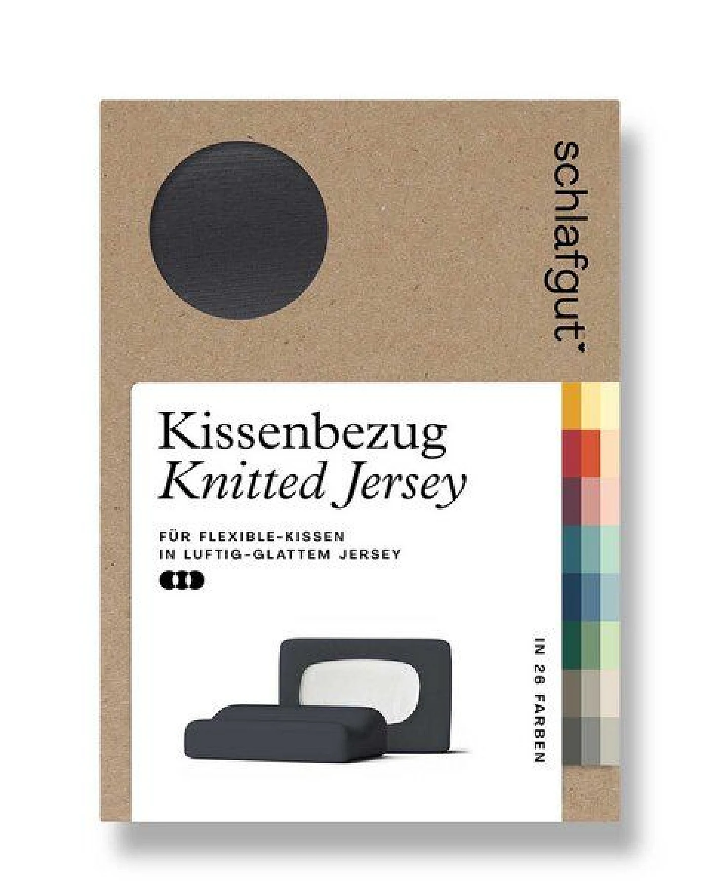 Schlafgut Nacken-/Gesundheitskissenbezug Knitted Jersey flexible - 95% Biobaumwolle, 5% Elasthan - uni – Ansicht 4