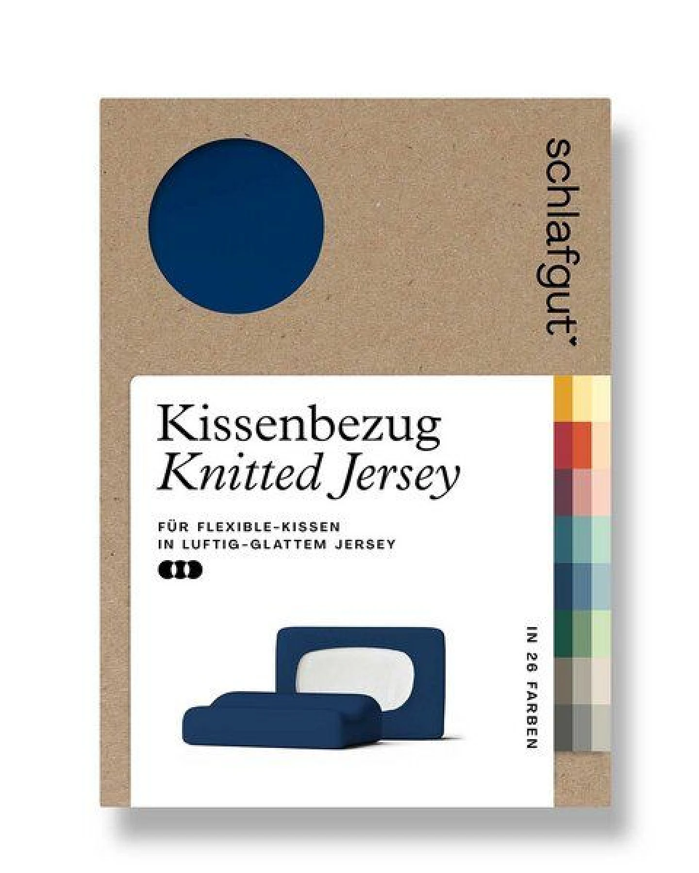 Schlafgut Nacken-/Gesundheitskissenbezug Knitted Jersey flexible - 95% Biobaumwolle, 5% Elasthan - uni – Ansicht 3