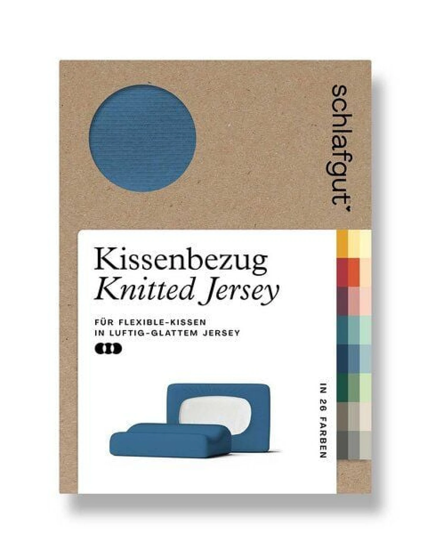 Schlafgut Nacken-/Gesundheitskissenbezug Knitted Jersey flexible - 95% Biobaumwolle, 5% Elasthan - uni – Ansicht 4