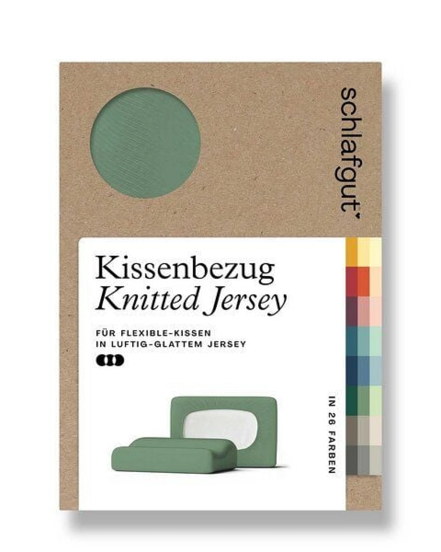 Schlafgut Nacken-/Gesundheitskissenbezug Knitted Jersey flexible - 95% Biobaumwolle, 5% Elasthan - uni – Ansicht 4