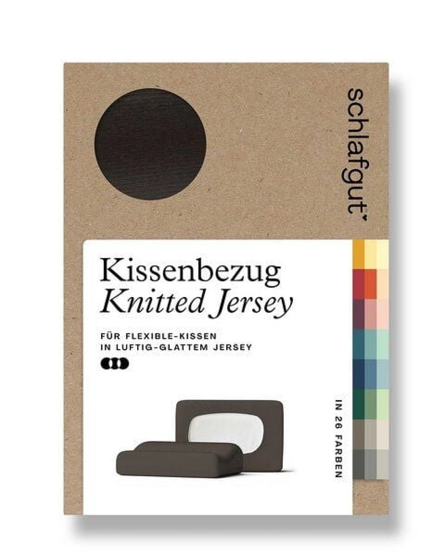 Schlafgut Nacken-/Gesundheitskissenbezug Knitted Jersey flexible - 95% Biobaumwolle, 5% Elasthan - uni – Ansicht 4