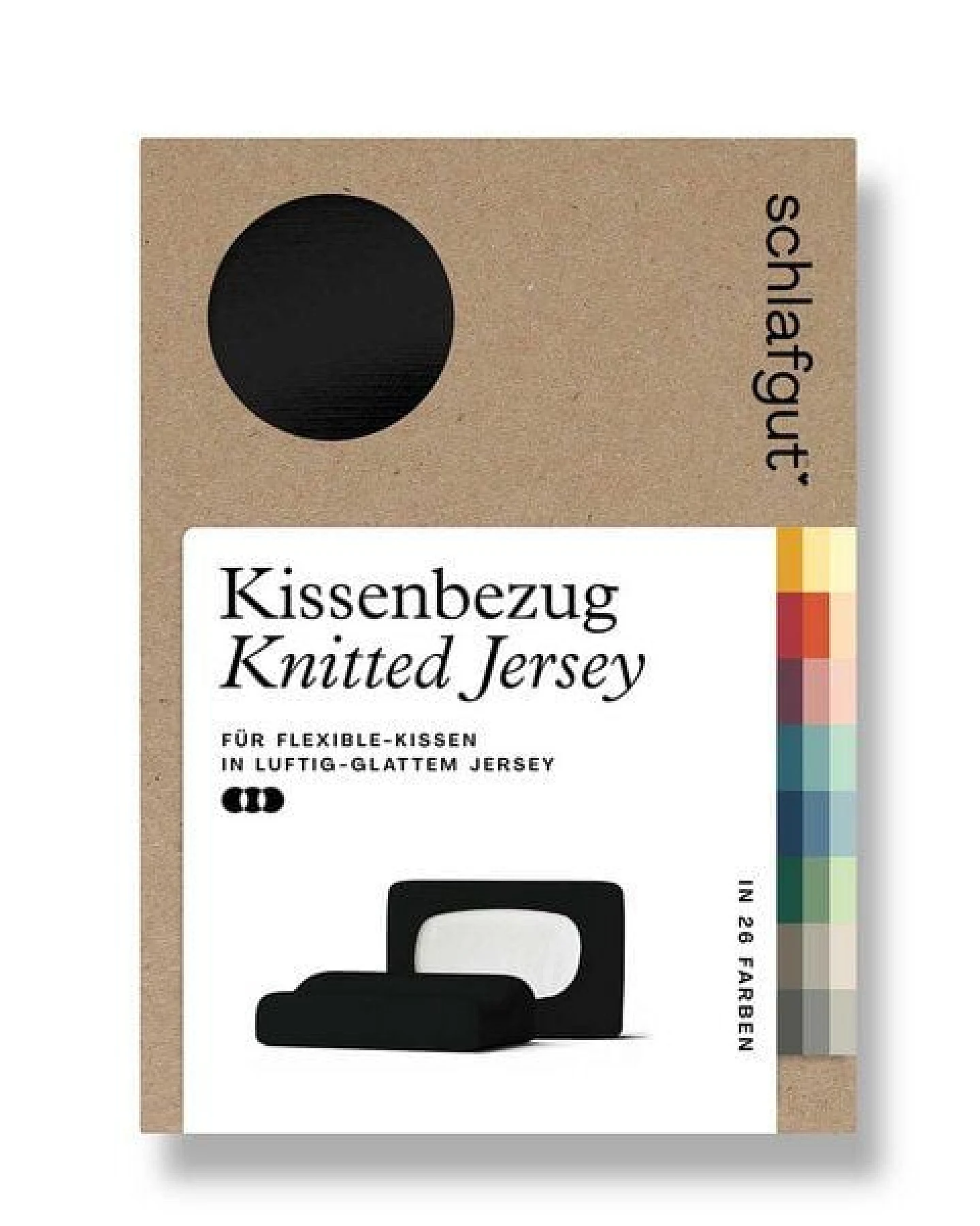 Schlafgut Nacken-/Gesundheitskissenbezug Knitted Jersey flexible - 95% Biobaumwolle, 5% Elasthan - uni – Ansicht 4