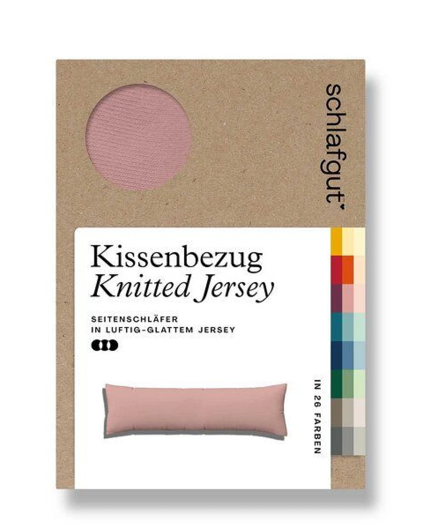 Schlafgut Seitenschläferkissenbezug Pure - 95% Biobaumwolle, 5% Elasthan – Ansicht 3