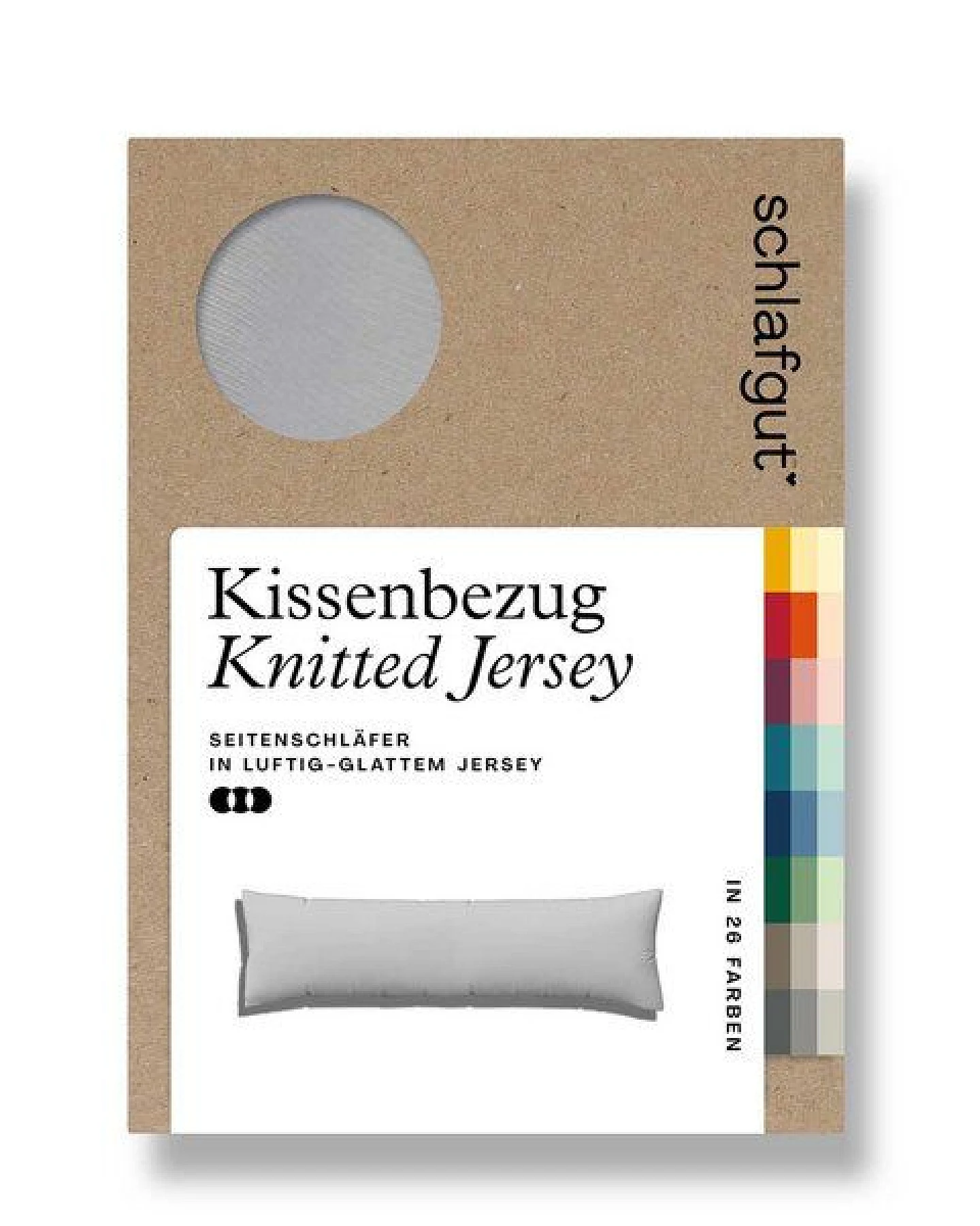 Schlafgut Seitenschläferkissenbezug Pure - 95% Biobaumwolle, 5% Elasthan – Ansicht 3