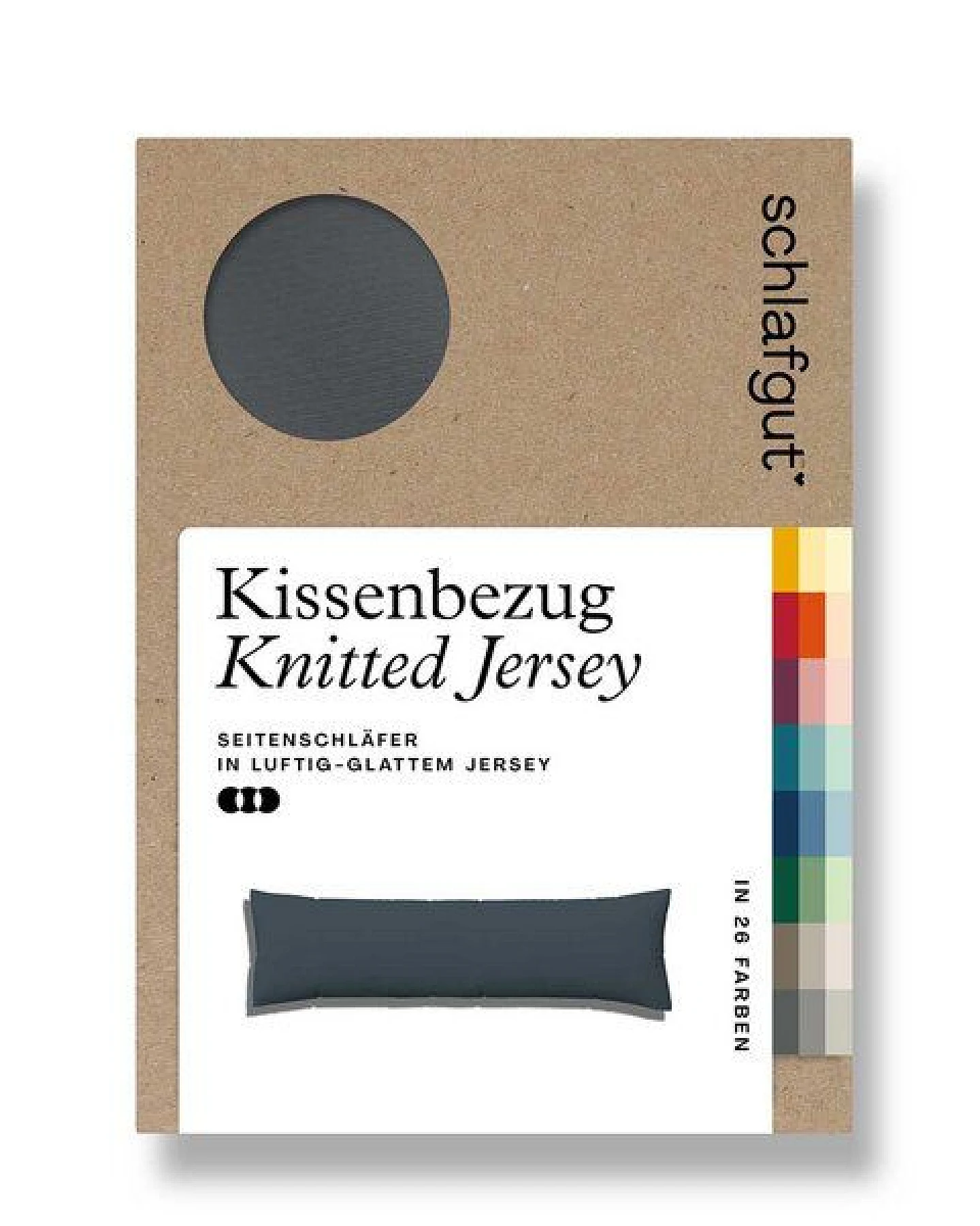 Schlafgut Seitenschläferkissenbezug Pure - 95% Biobaumwolle, 5% Elasthan – Ansicht 3