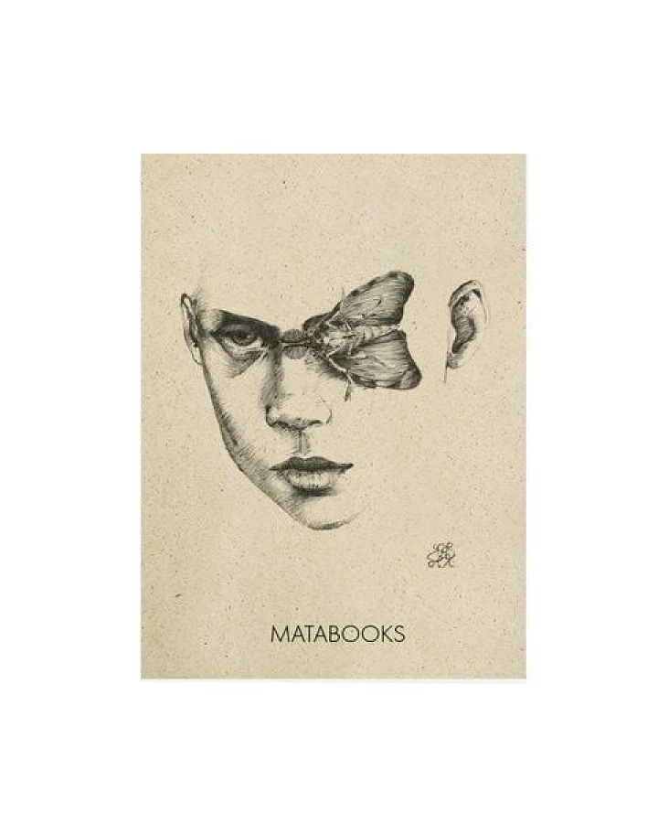 matabooks® Vintage A6 Postkarte aus nachhaltigem Graspapier