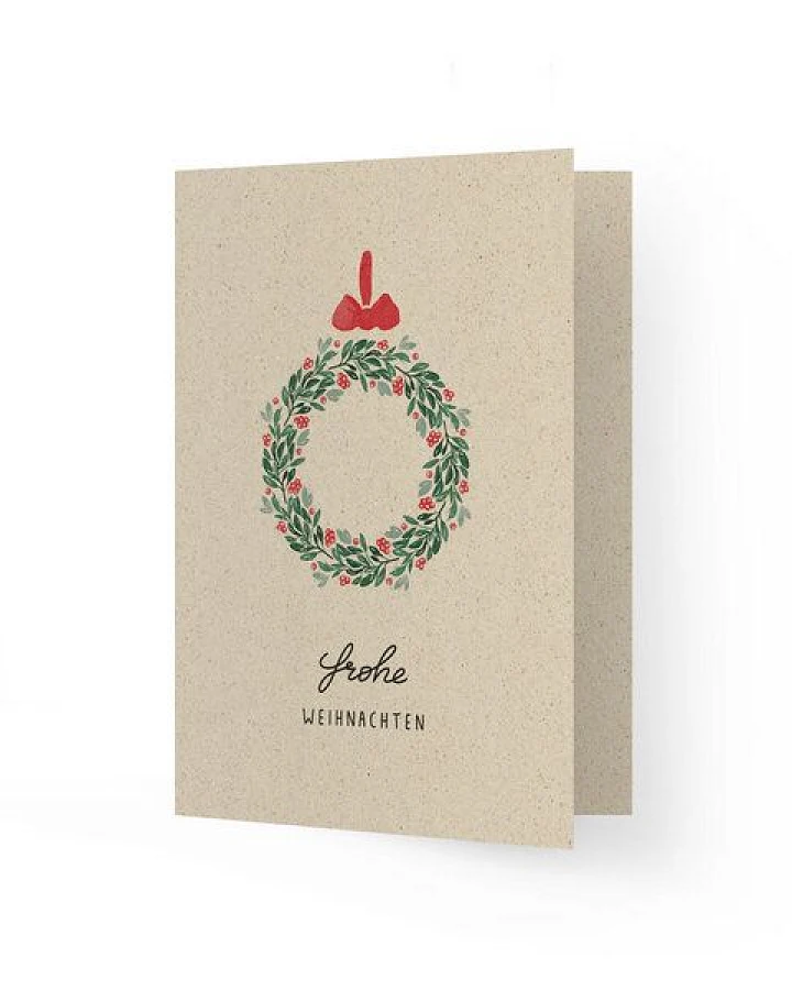 matabooks® A6 Grußkarte/Klappkarte aus nachhaltigem Graspapier