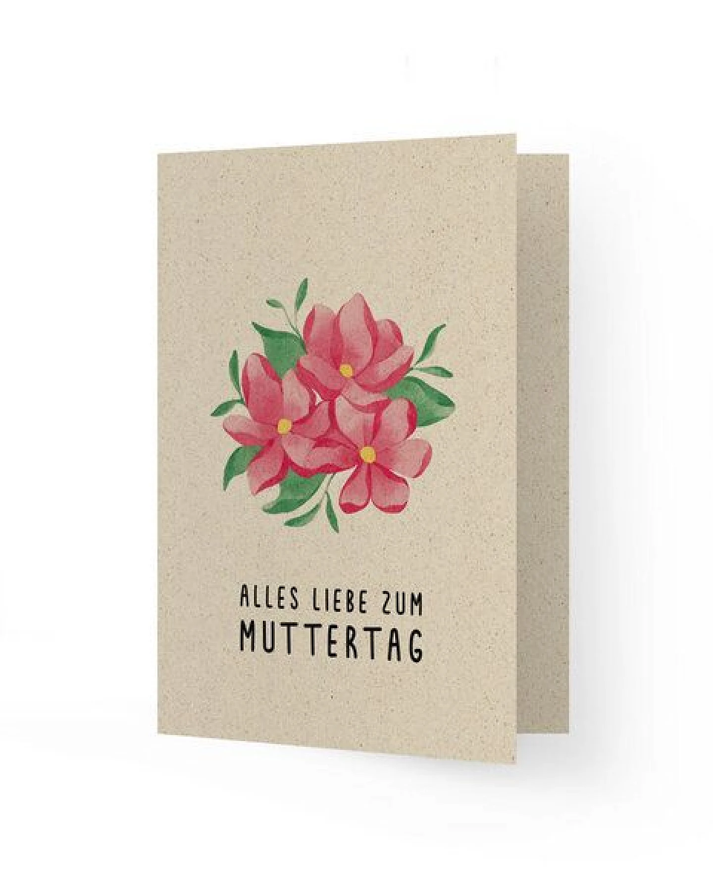 matabooks® A6 Grußkarte/Klappkarte aus nachhaltigem Graspapier – Ansicht 2