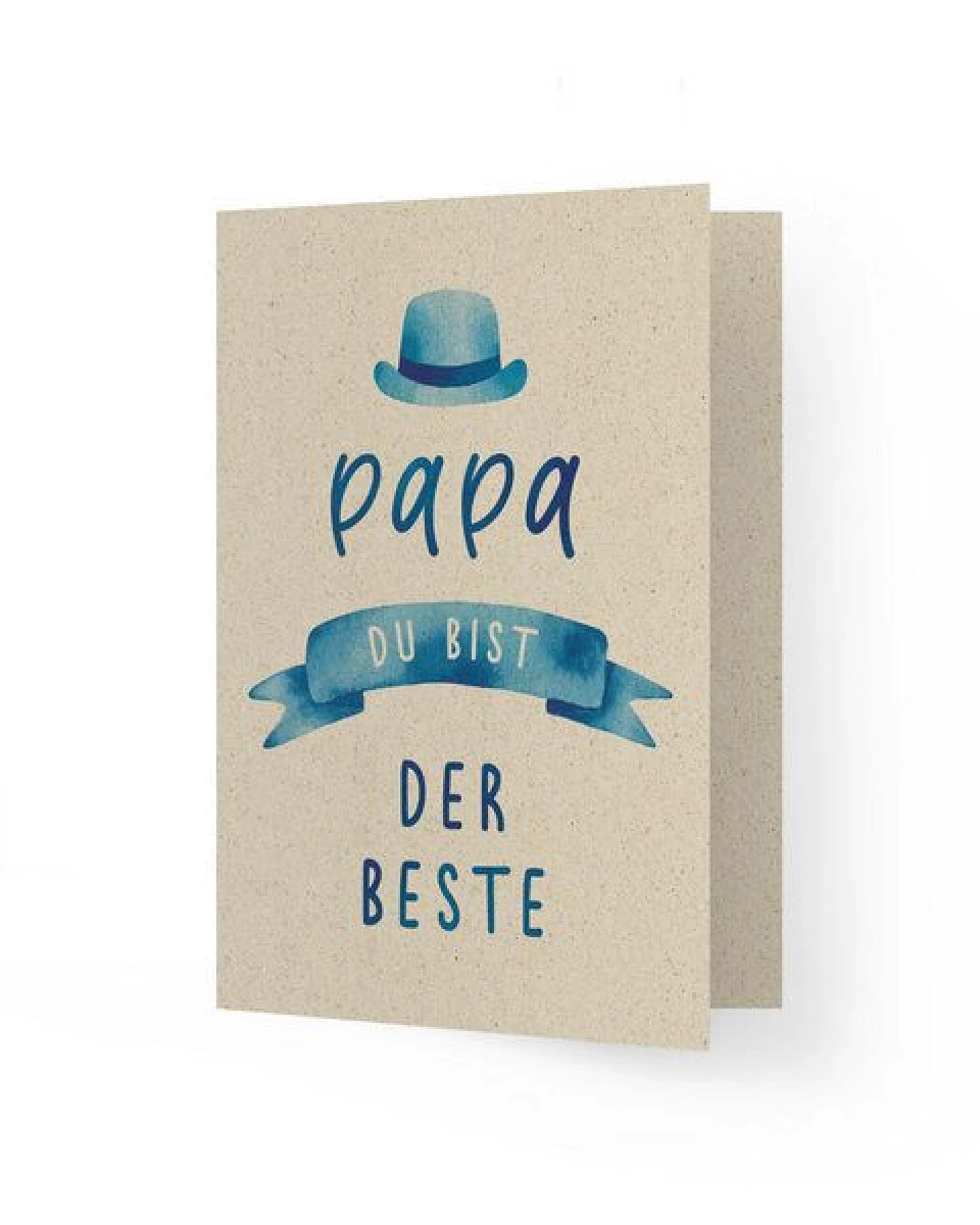 matabooks® A6 Grußkarte/Klappkarte aus nachhaltigem Graspapier – Ansicht 2