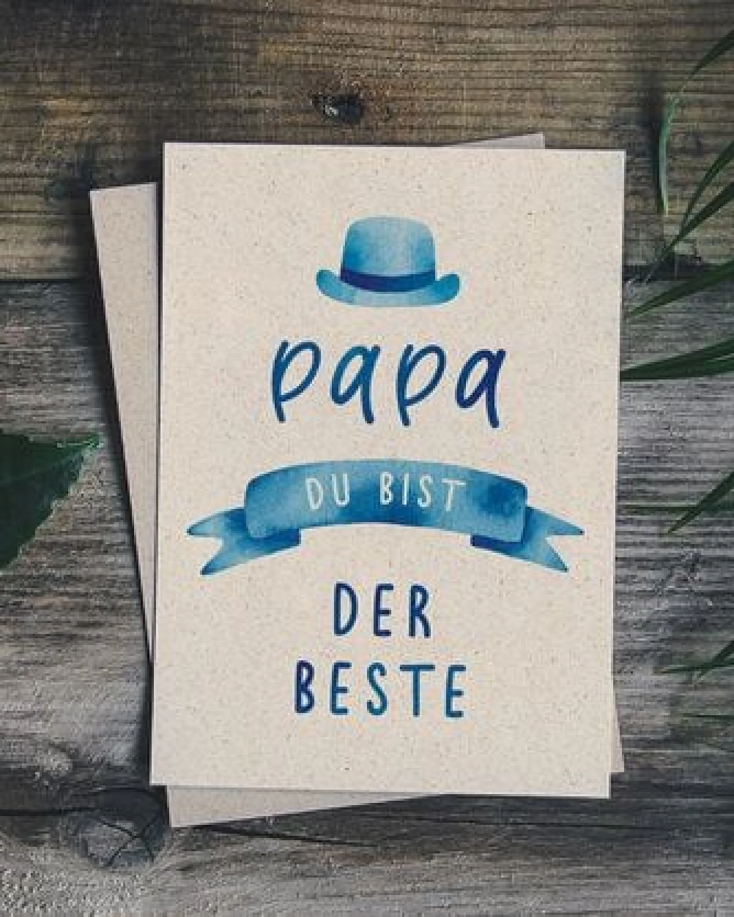 matabooks® A6 Grußkarte/Klappkarte aus nachhaltigem Graspapier – Ansicht 4