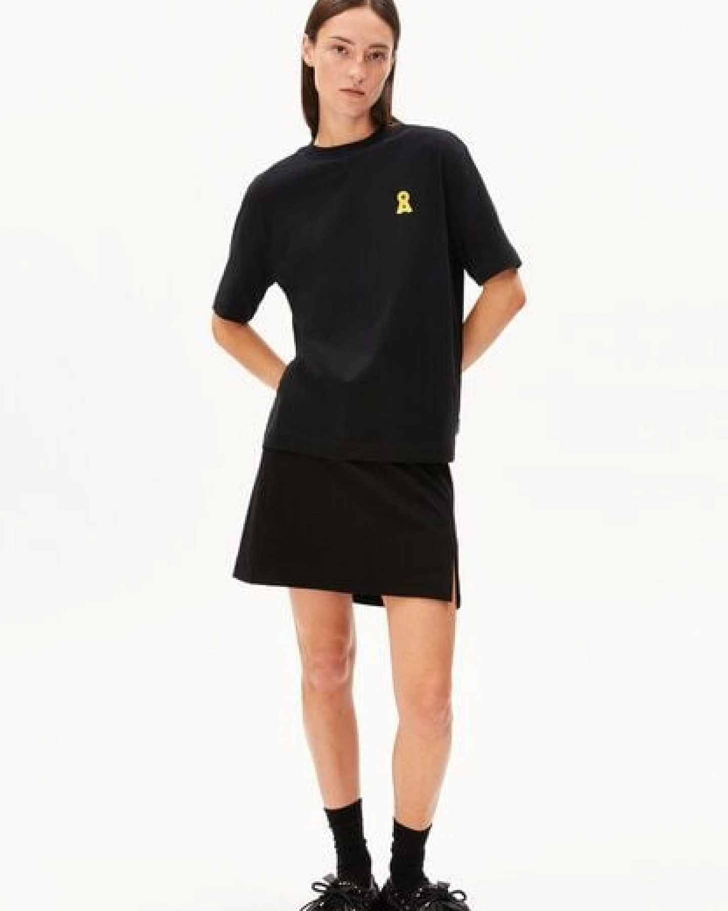 ARMEDANGELS VANJARAA MINI Damen Jerseyrock aus LENZING ECOVERO Viskose Mix – Ansicht 4