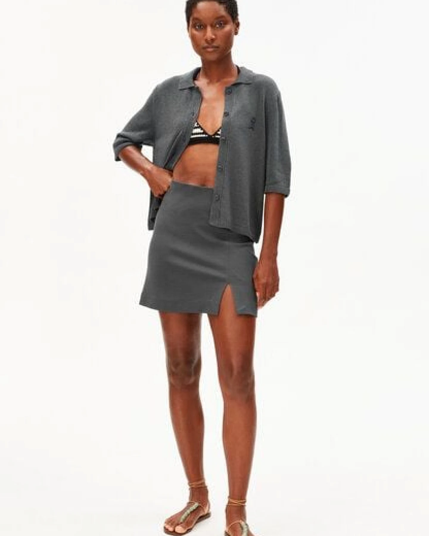 ARMEDANGELS VANJARAA MINI Damen Jerseyrock aus LENZING ECOVERO Viskose Mix – Ansicht 4