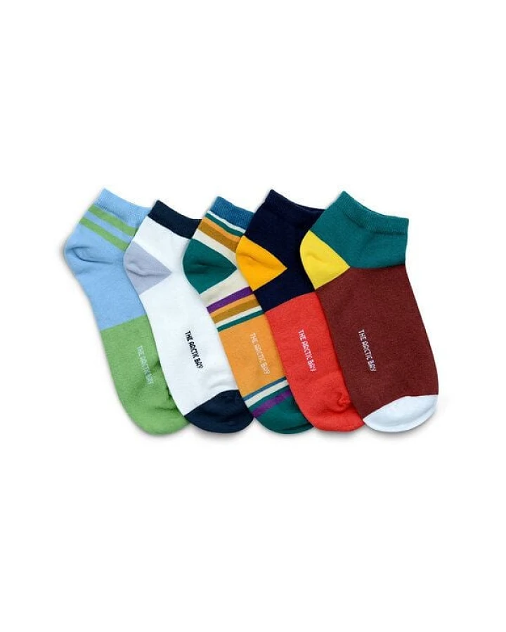 The Arctic Bay Bio-Baumwoll-Knöchelsocken 5er Pack – Brezza Edition – Nahtlos, Atmungsaktiv & Bequem – Nachhaltig in der EU gefertigt