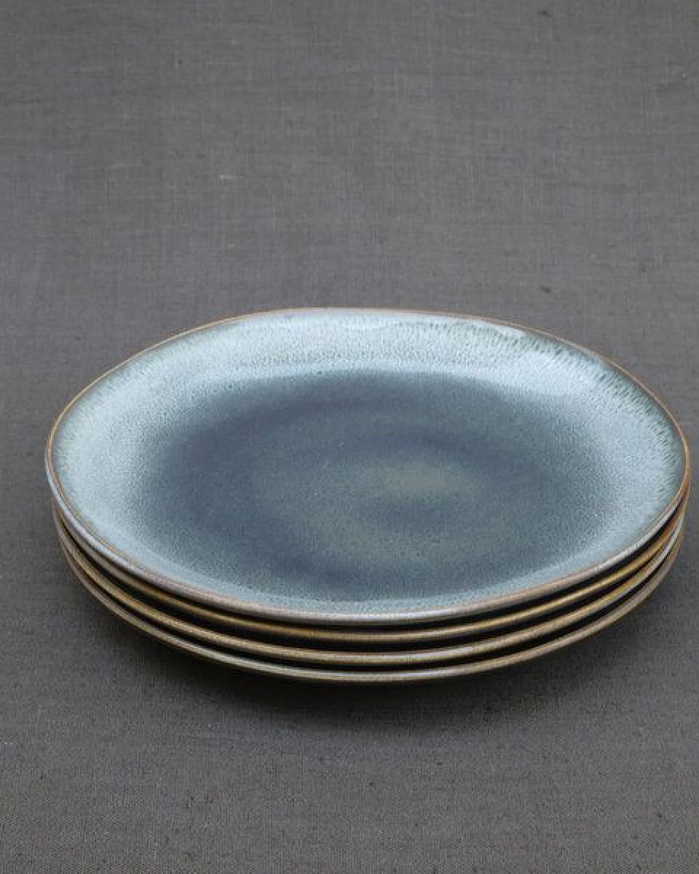 Izanami Tableware Handgemachter Grosser Teller 4er Set (⌀ 27 cm) aus Steinzeug - Krumme Lanke – Ansicht 4