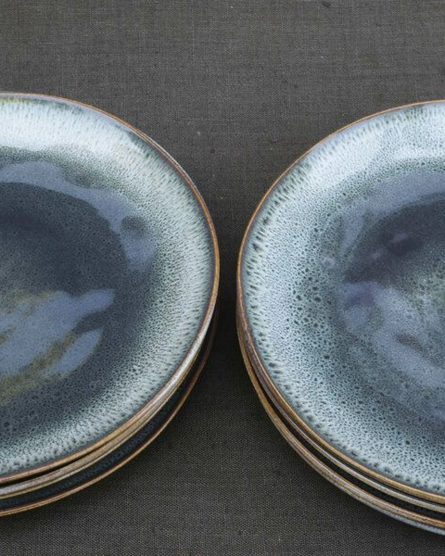 Izanami Tableware Handgemachter Kleiner Teller 4er set (⌀ 22 cm) aus Steinzeug - Krumme Lanke – Ansicht 3