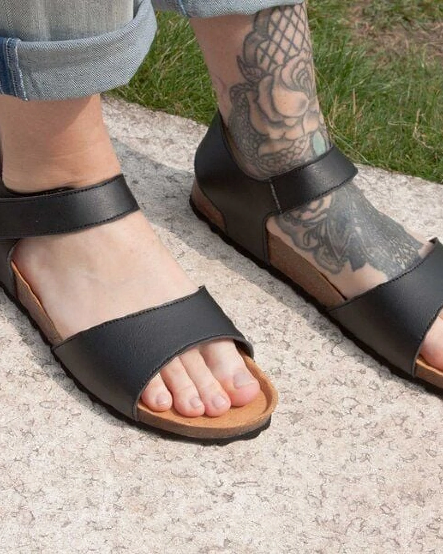 Shoezuu Vegan Vegane Riemchensandalen Velcro Strap – Ansicht 4