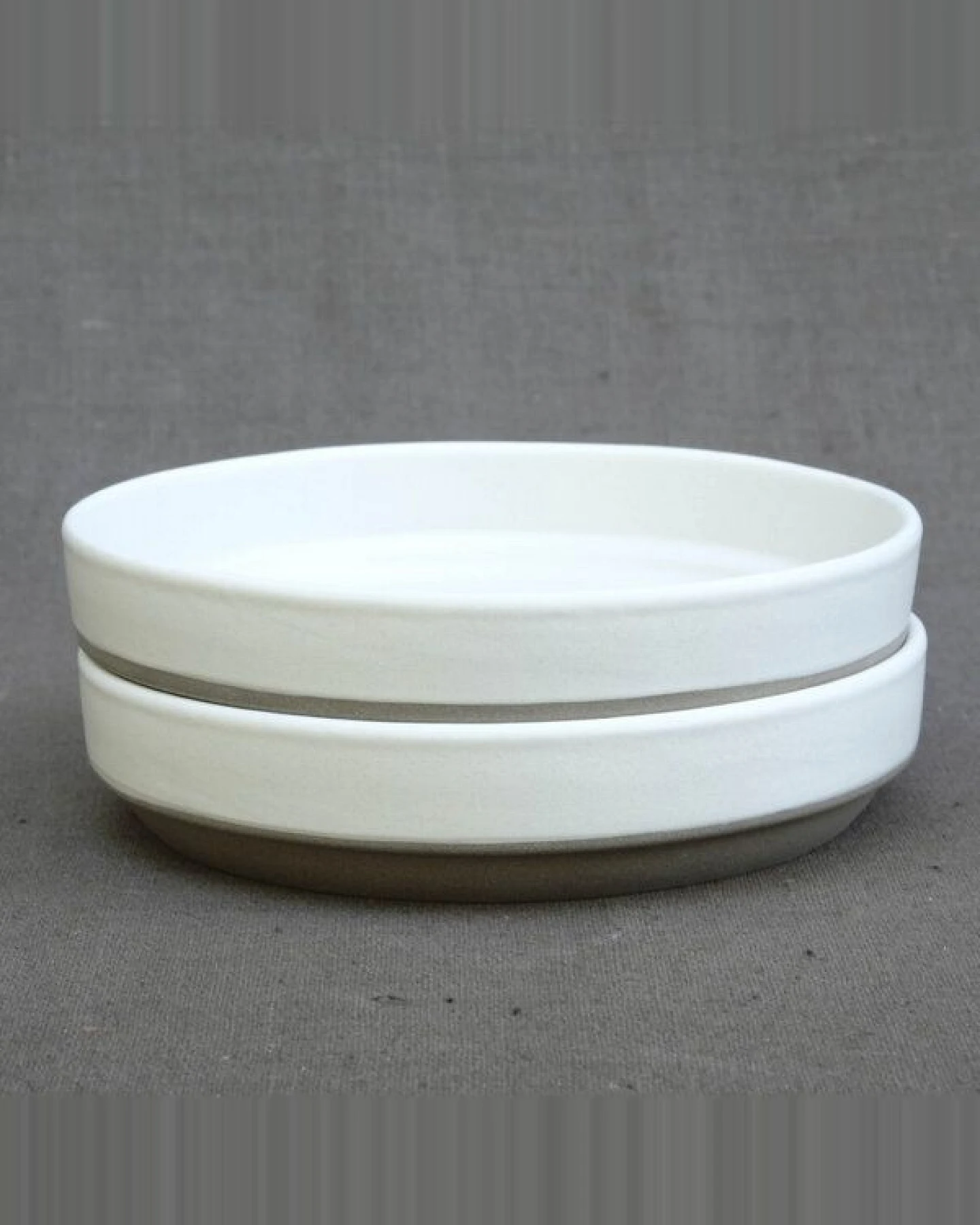 Izanami Tableware Handgemachter Pasta Teller 4er Set (⌀ 18,5 cm) aus Steinzeug - Lietzensee – Ansicht 2