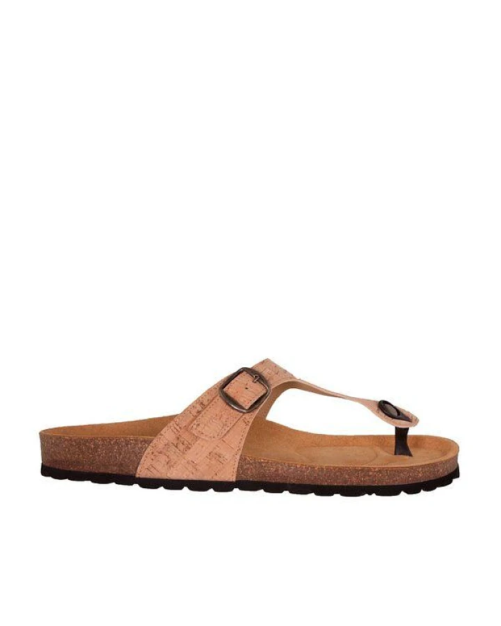Shoezuu Vegan Vegane Zehentrenner Fußbett Sandalen aus Kork