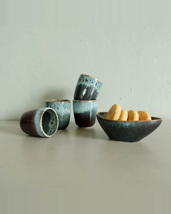 Izanami Tableware Handgemachter Espressobecher aus Steinzeug SET - Krumme Lanke