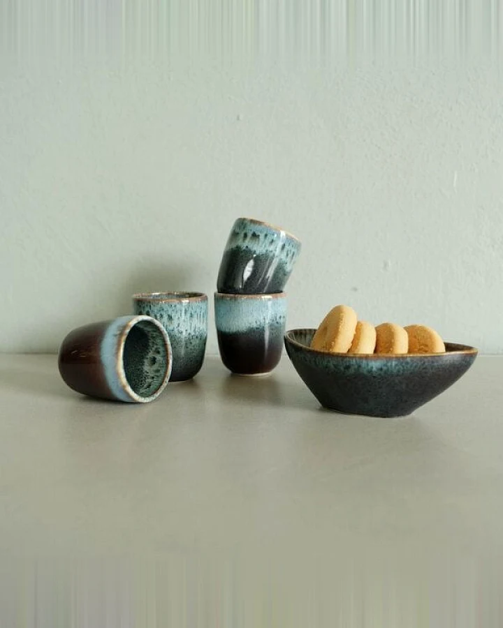 Izanami Tableware Handgemachter Espressobecher aus Steinzeug SET - Krumme Lanke