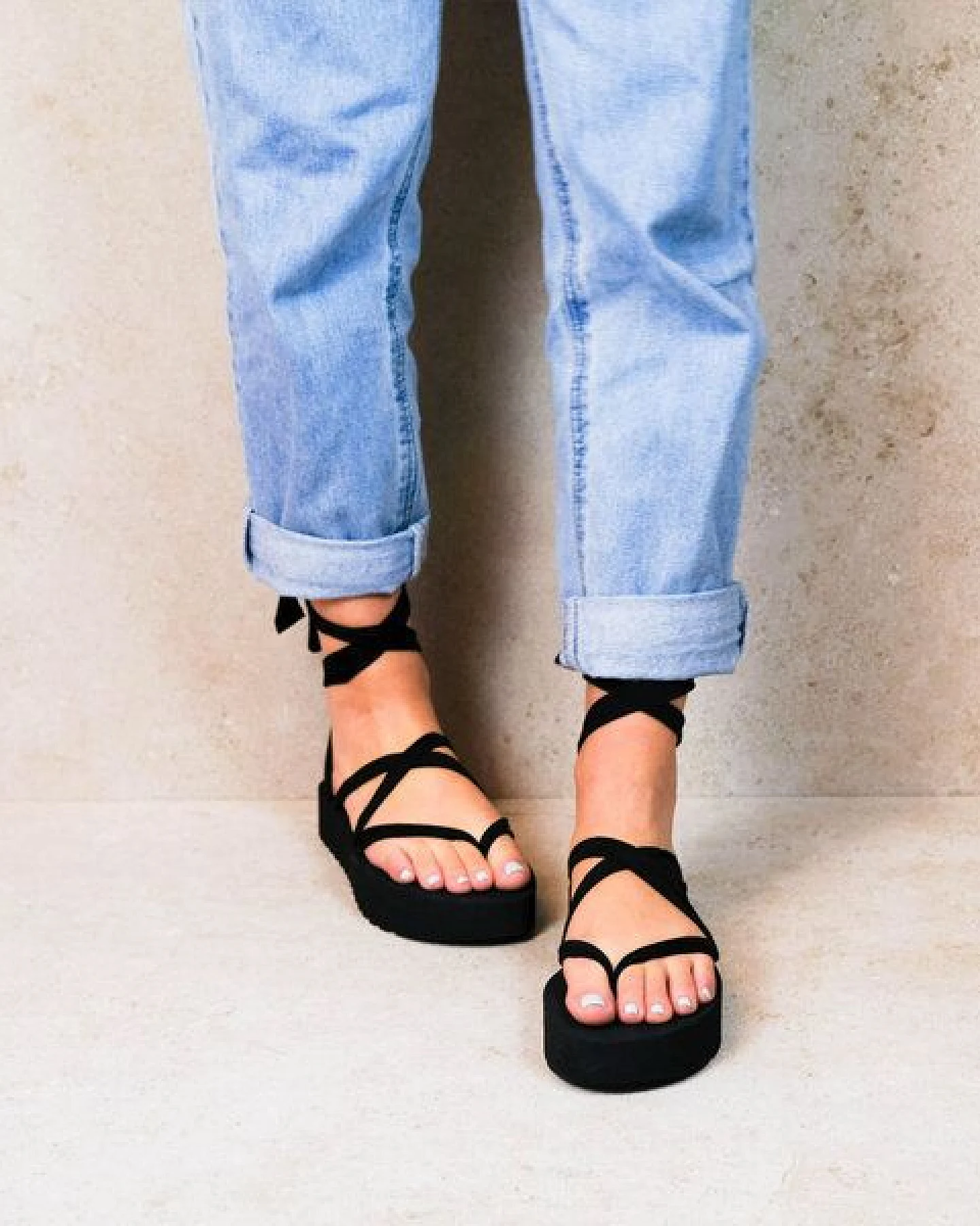 Rarámuri Plateau-Sandalen mit austauschbaren Bändern - Charo Vegan – Ansicht 2