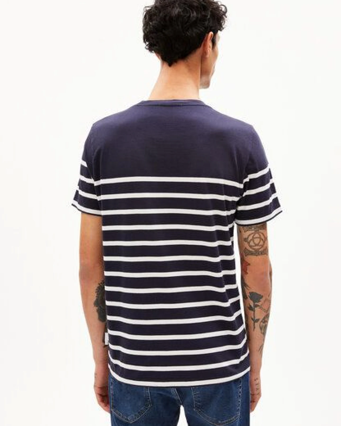 ARMEDANGELS AADROS STRIPES - Herren T-Shirt Regular Fit aus Bio-Baumwolle – Ansicht 2