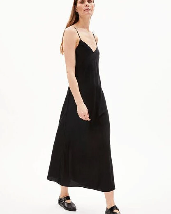 ARMEDANGELS NEYLAA Damen Webkleid Regular Fit aus TENCEL Lyocell Mix