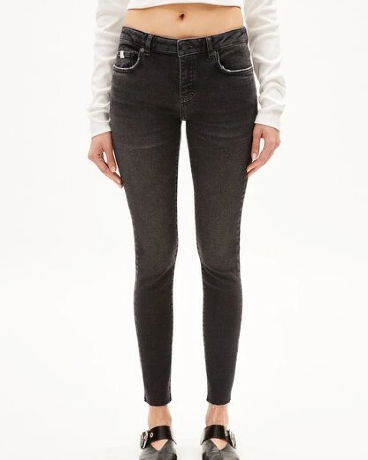 ARMEDANGELS TAYNAA Damen Skinny Jeans Low Waist Bio-Baumwoll Mix X-Stretch