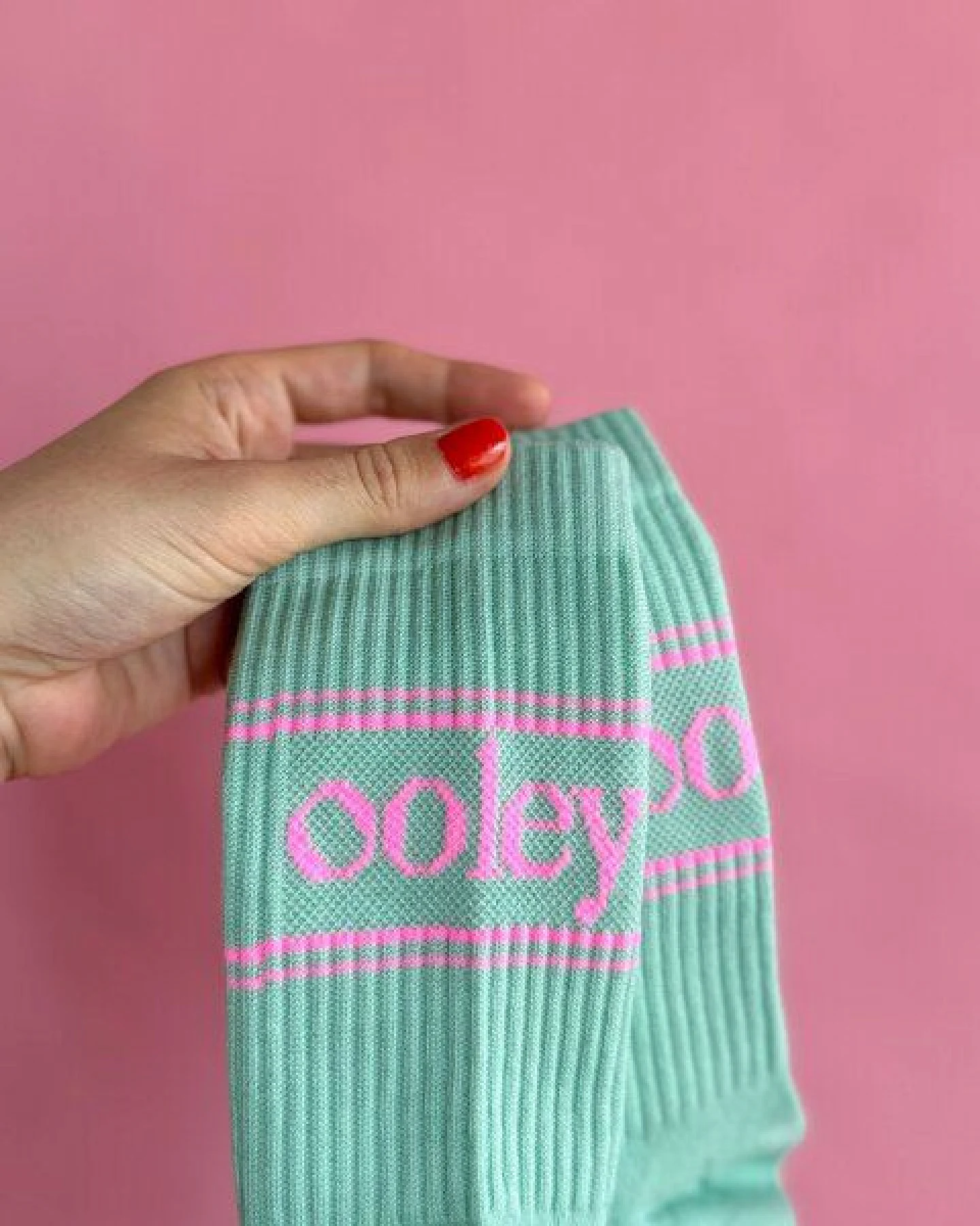 Socken "Ooley Pastel" aus Biobaumwolle made in Italy – Ansicht 2